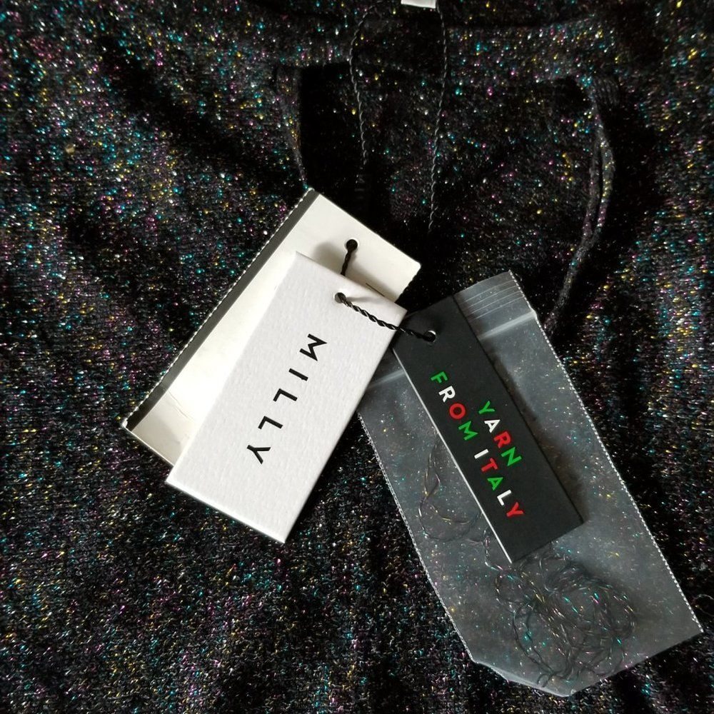 MILLY Italian Shimmer Sparkle Sweater - Picture 9 of 16
